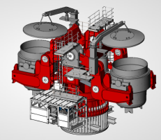 碟式钢包回转台设计